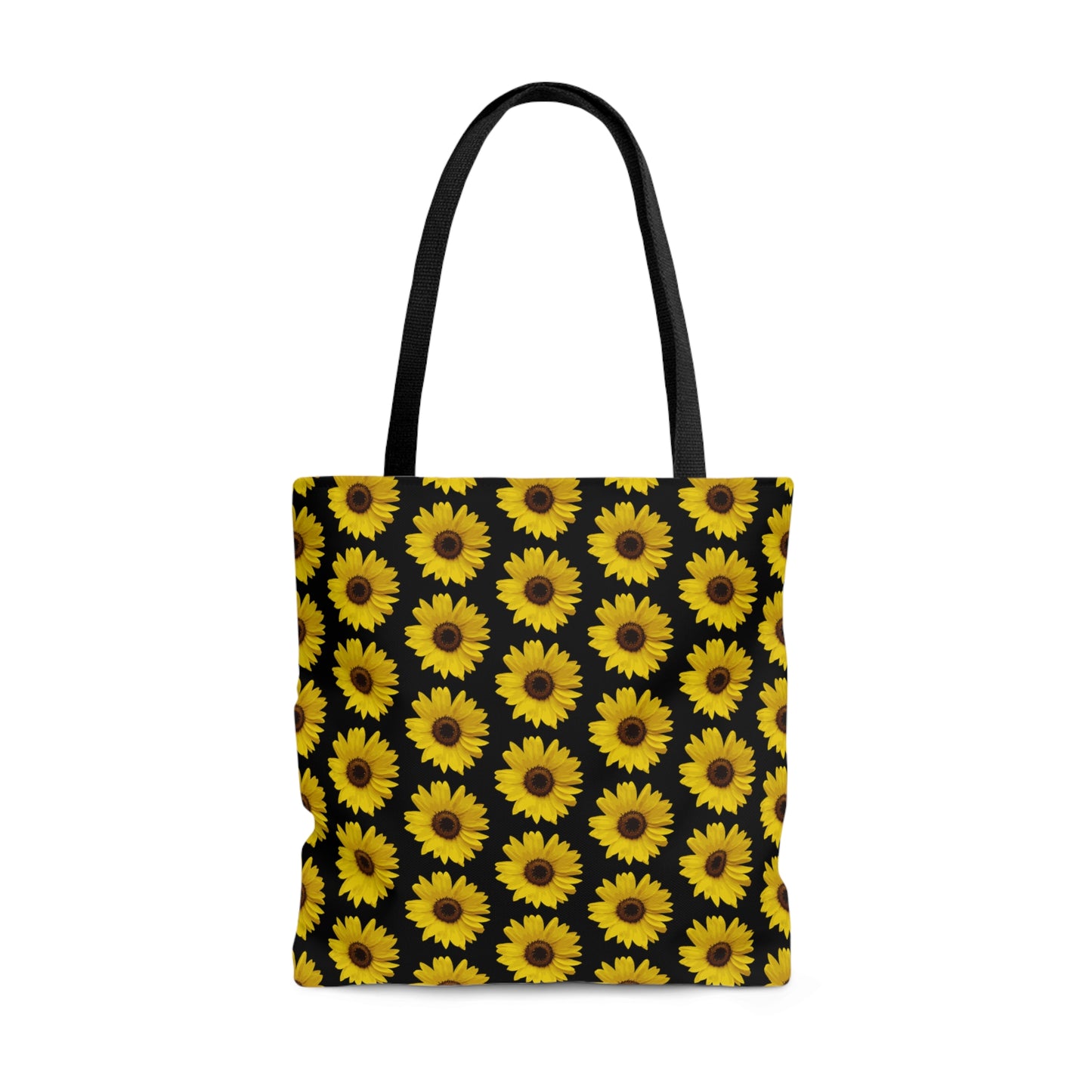 Sunflower Black Tote Bag