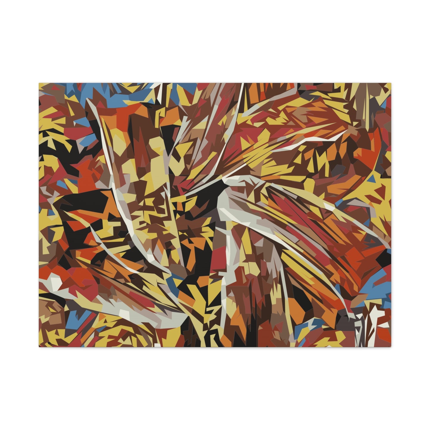 Abstract Floral Fiesta Canvas Gallery Wraps