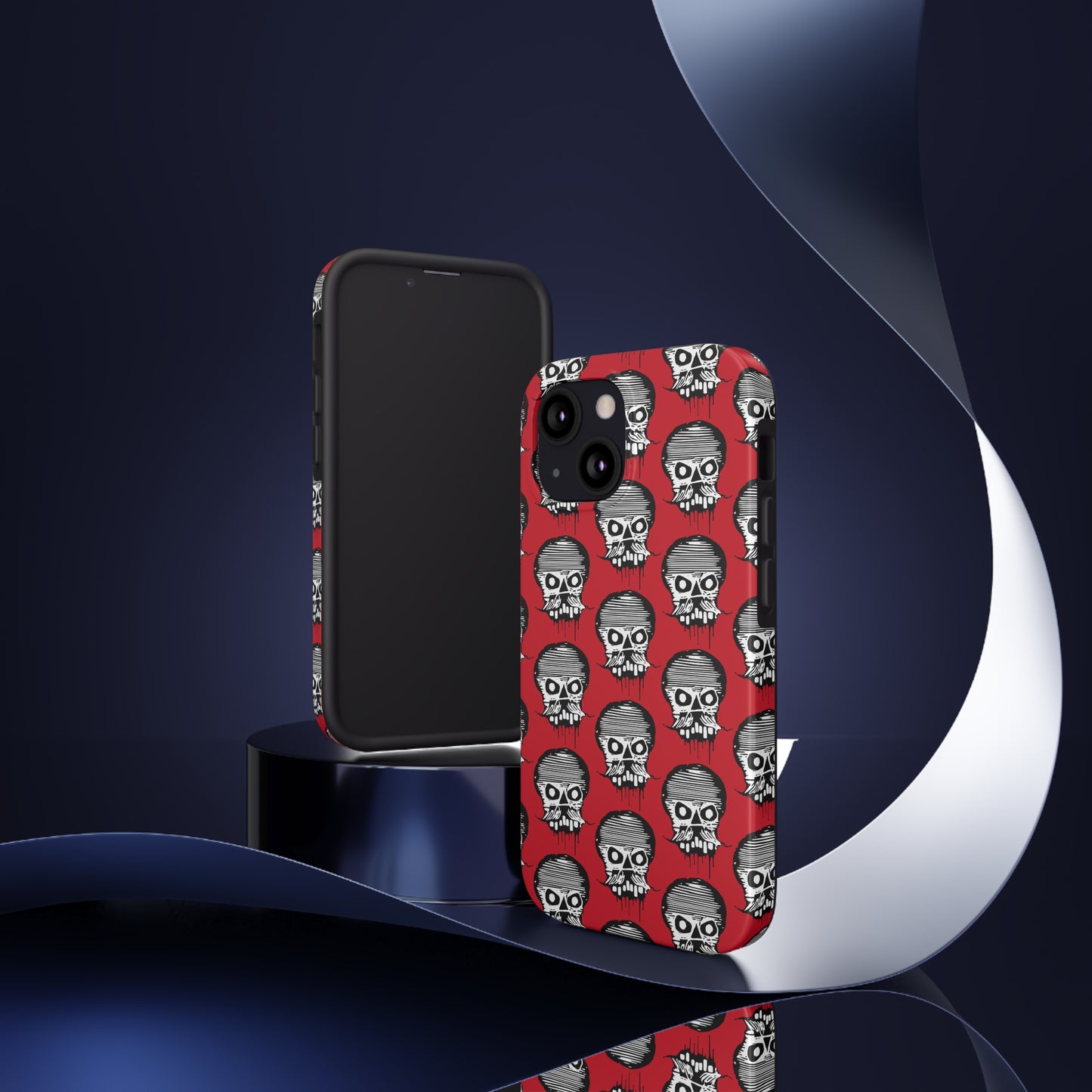 Skull Red Tough Phone Case