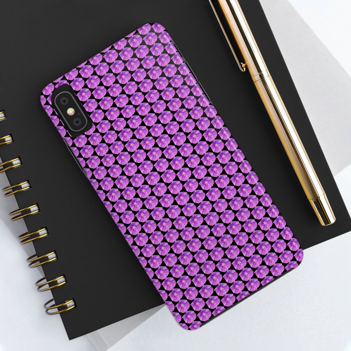 Purple Morning Glory Tough Phone Case