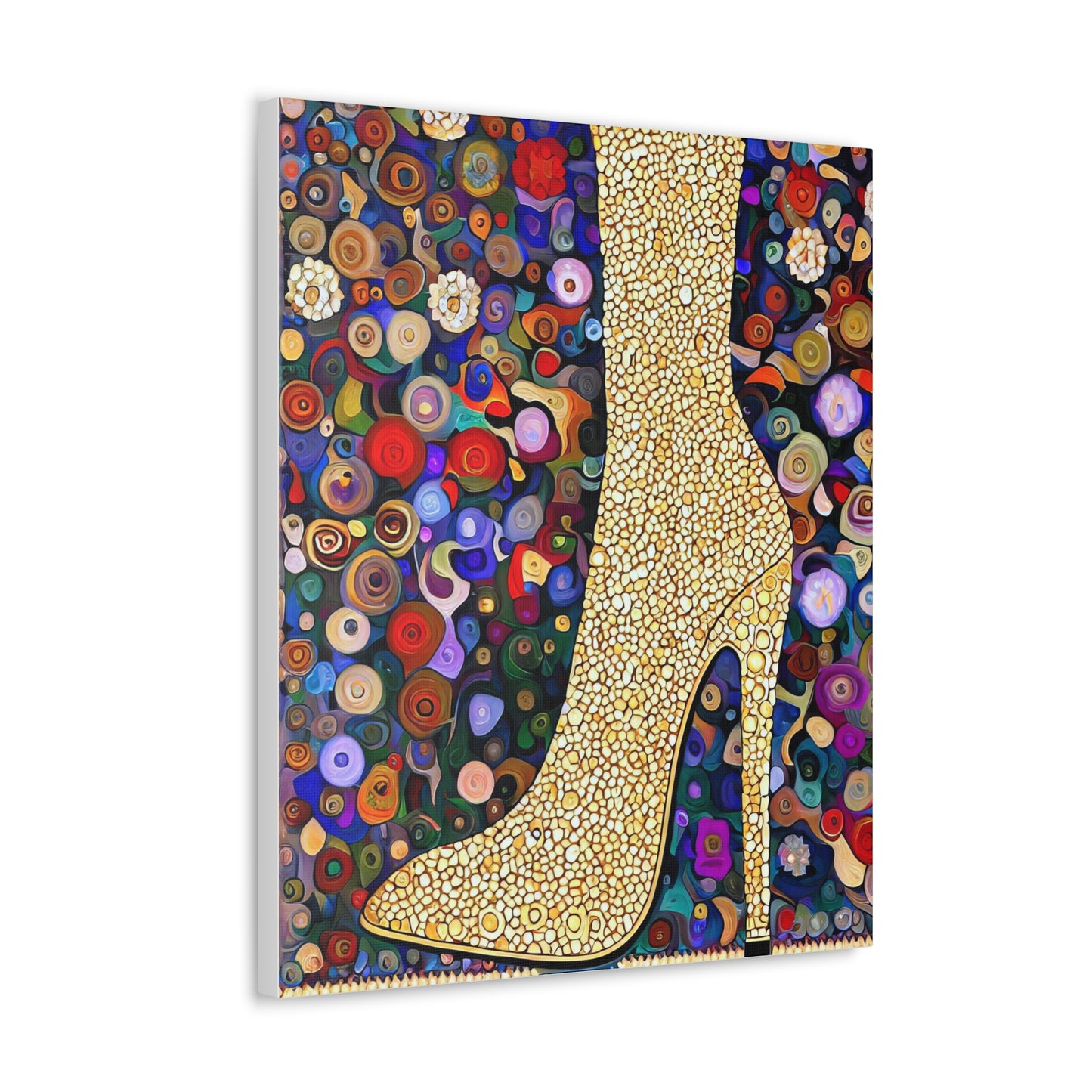 Gold Shoe  - Canvas Wall Art