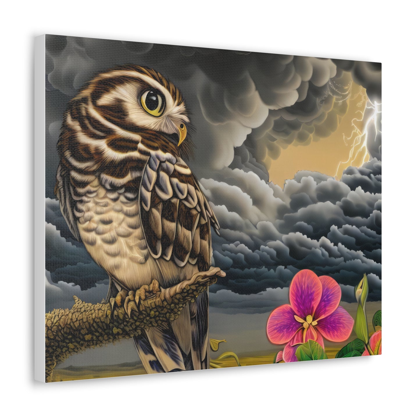 Hawaii Owl - Canvas Wall Art