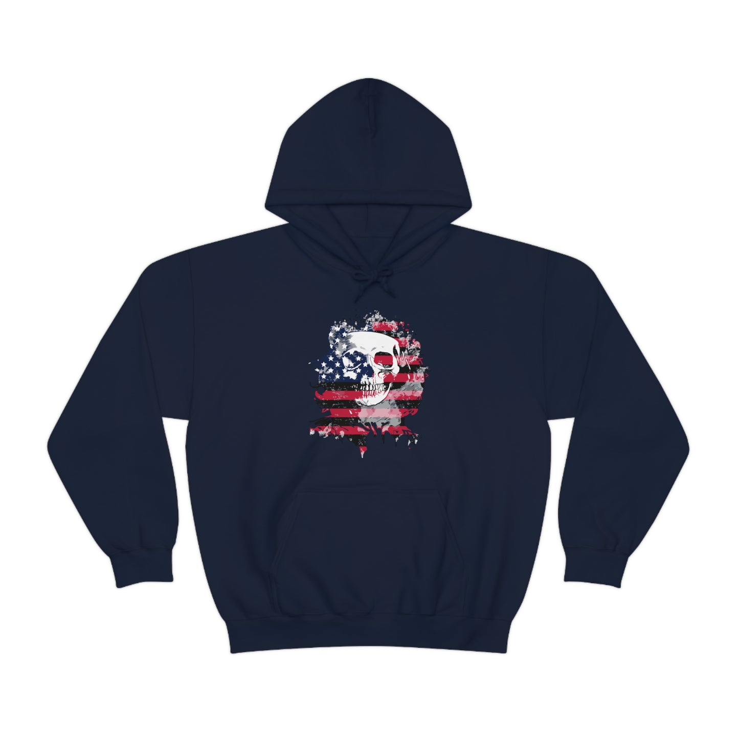 Skull and Flag Unisex Heavy Blend™ Hooded Sweatshirt