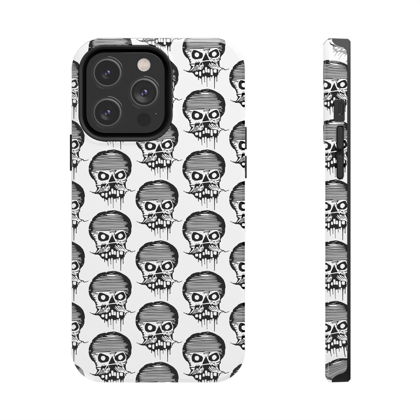 Skull White Tough Phone Case