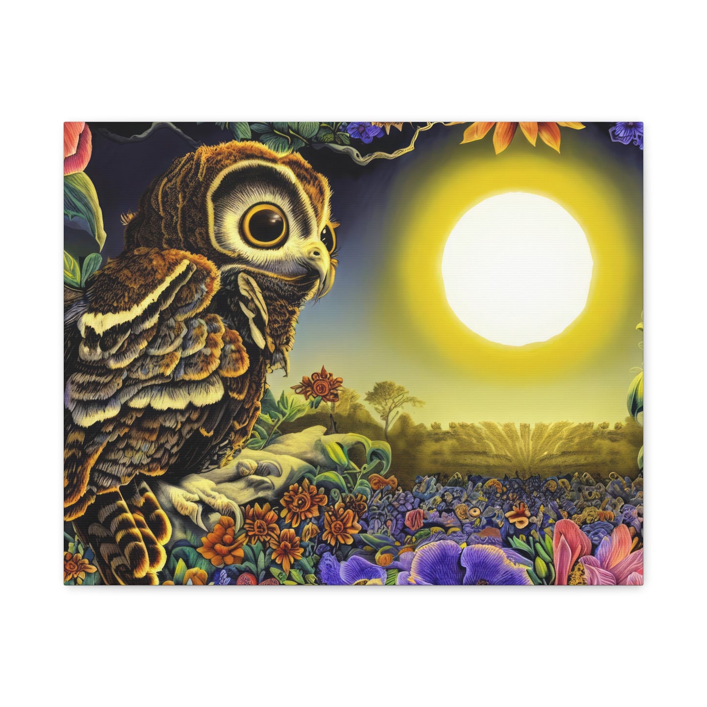 New Hampshire Owl - Canvas Wall Art