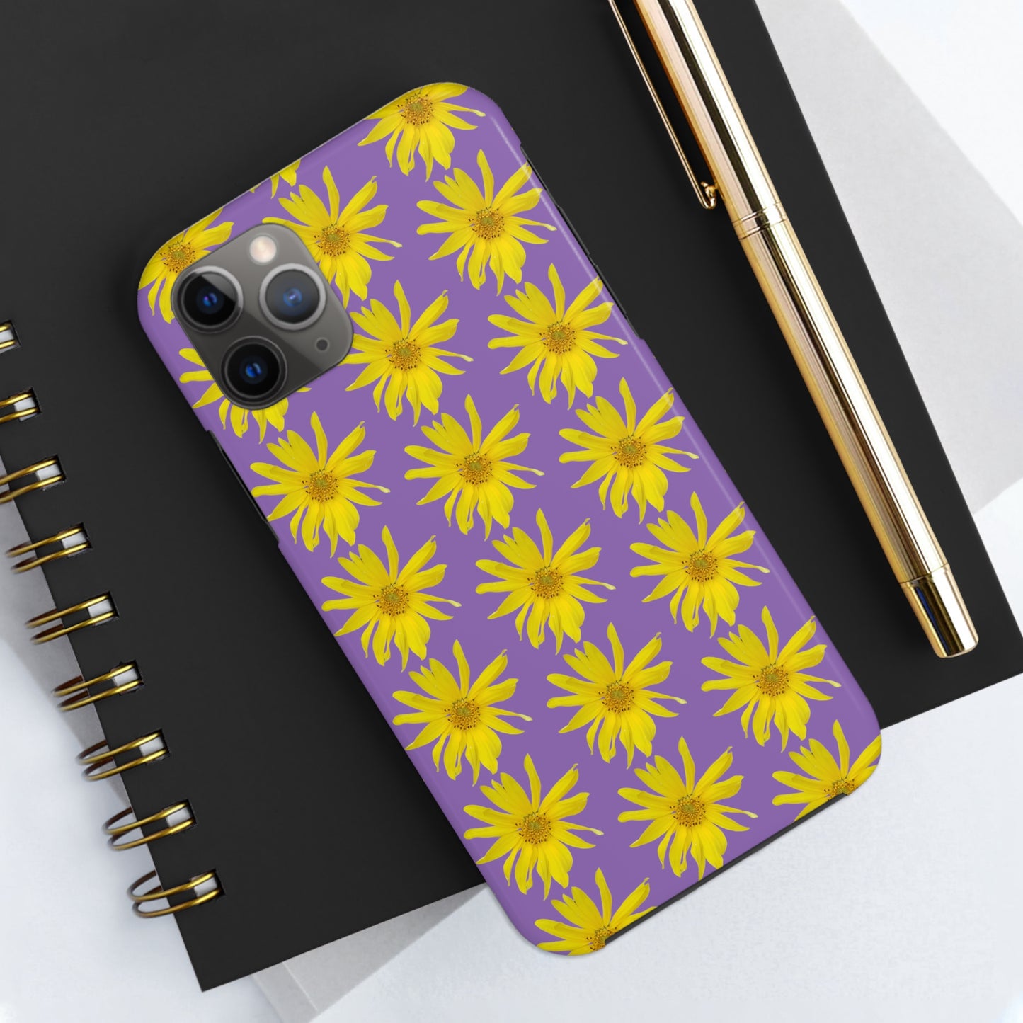 Wild Sunflower Purple Tough Phone Case