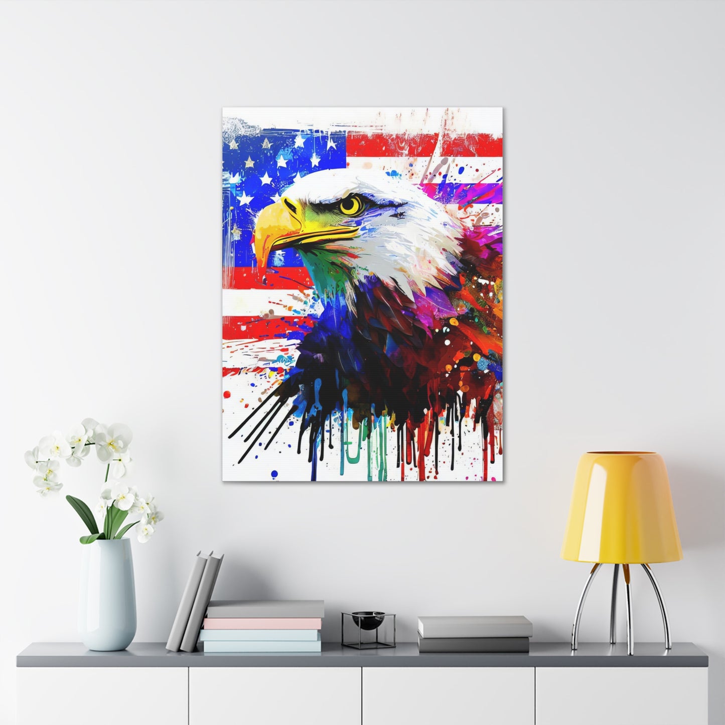 American Eagle Flag  - Canvas Wall Art