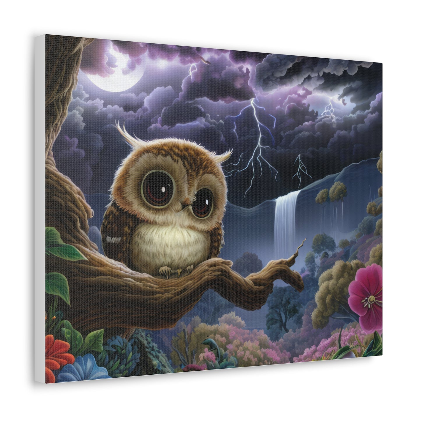 Rhode Island Owl - Canvas Wall Art