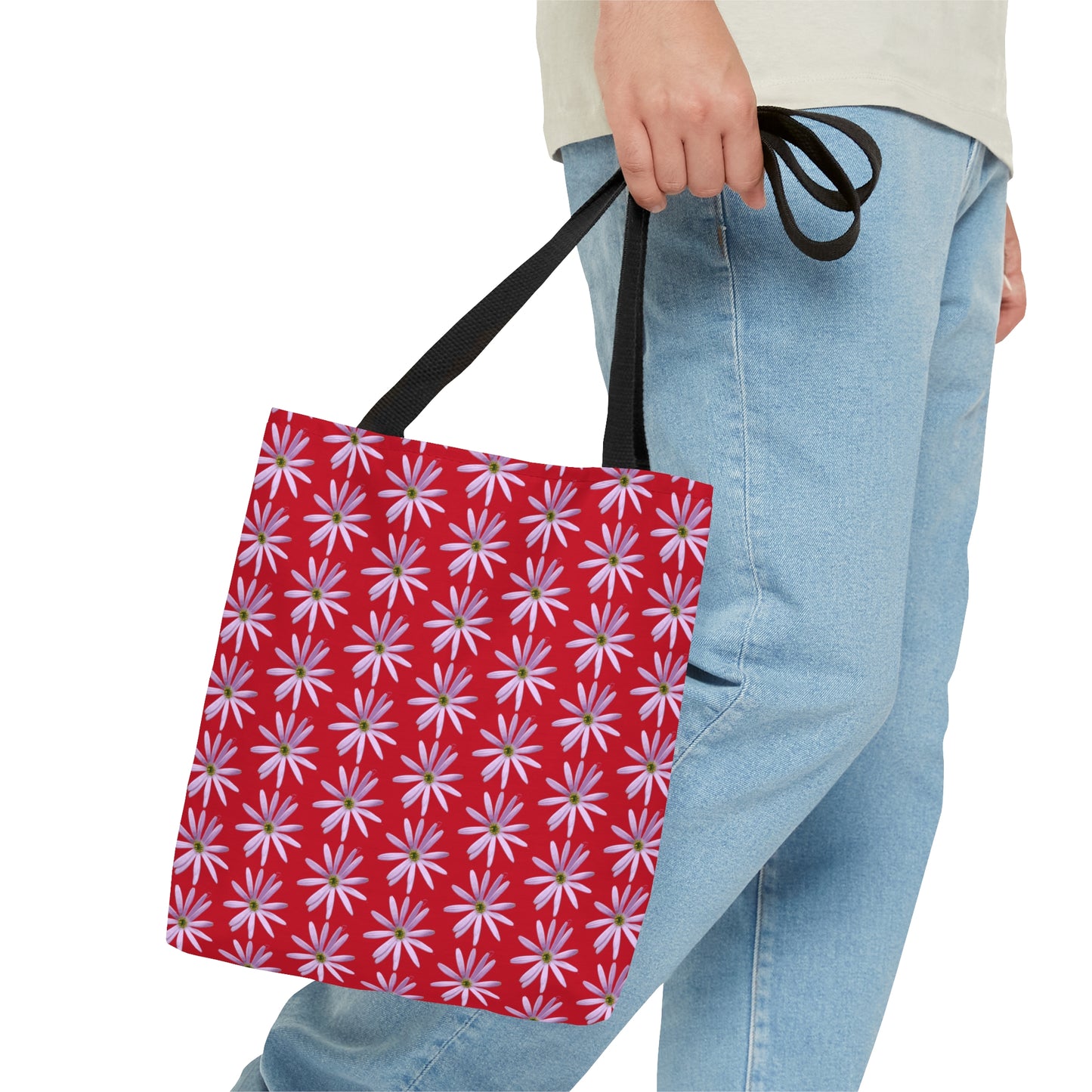 Aster Red Tote Bag