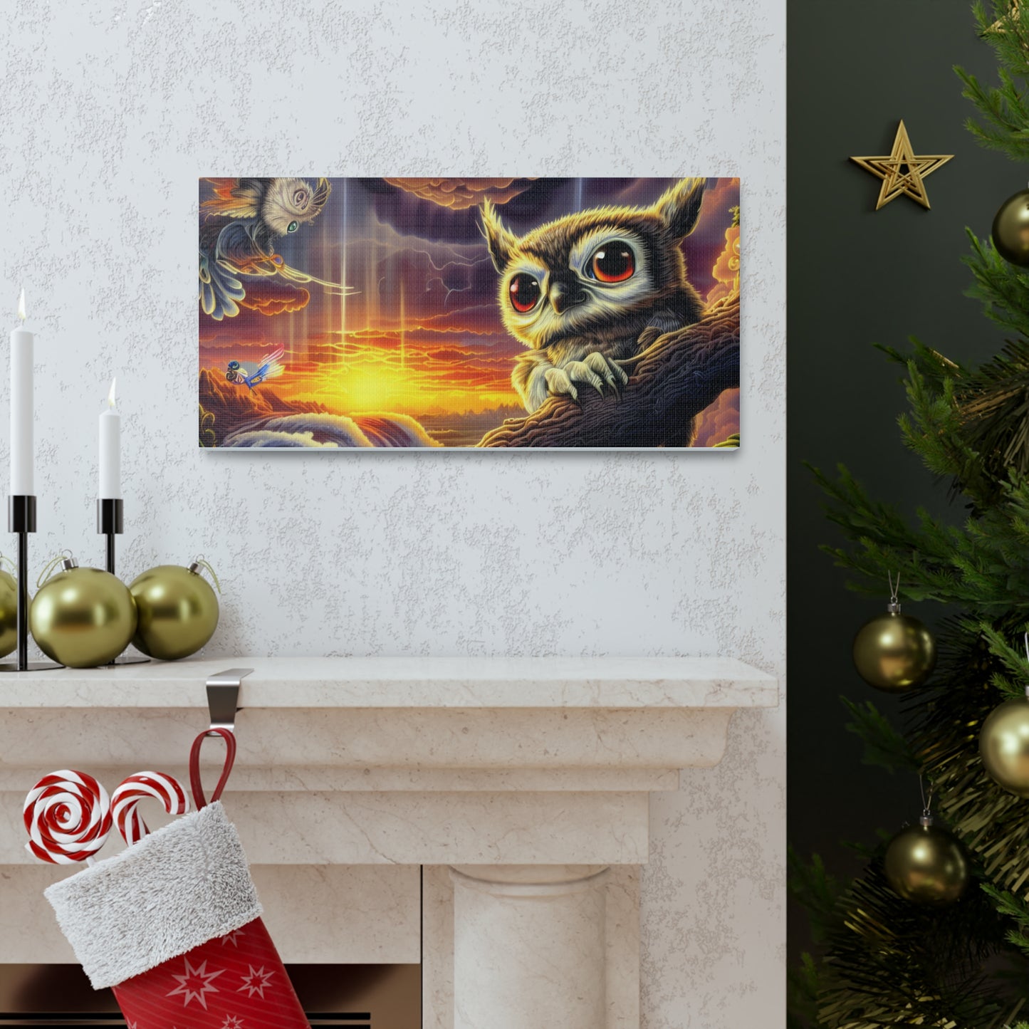 Agamemon Owl - Canvas Wall Art