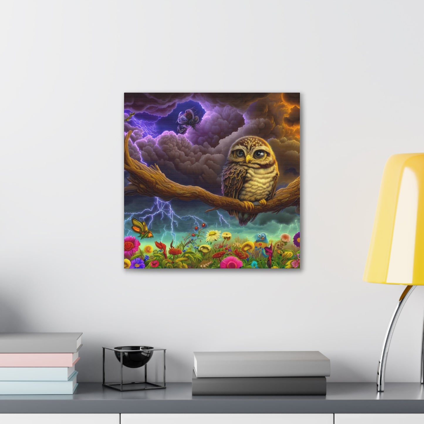 West Virginia Owl - Canvas Wall Art