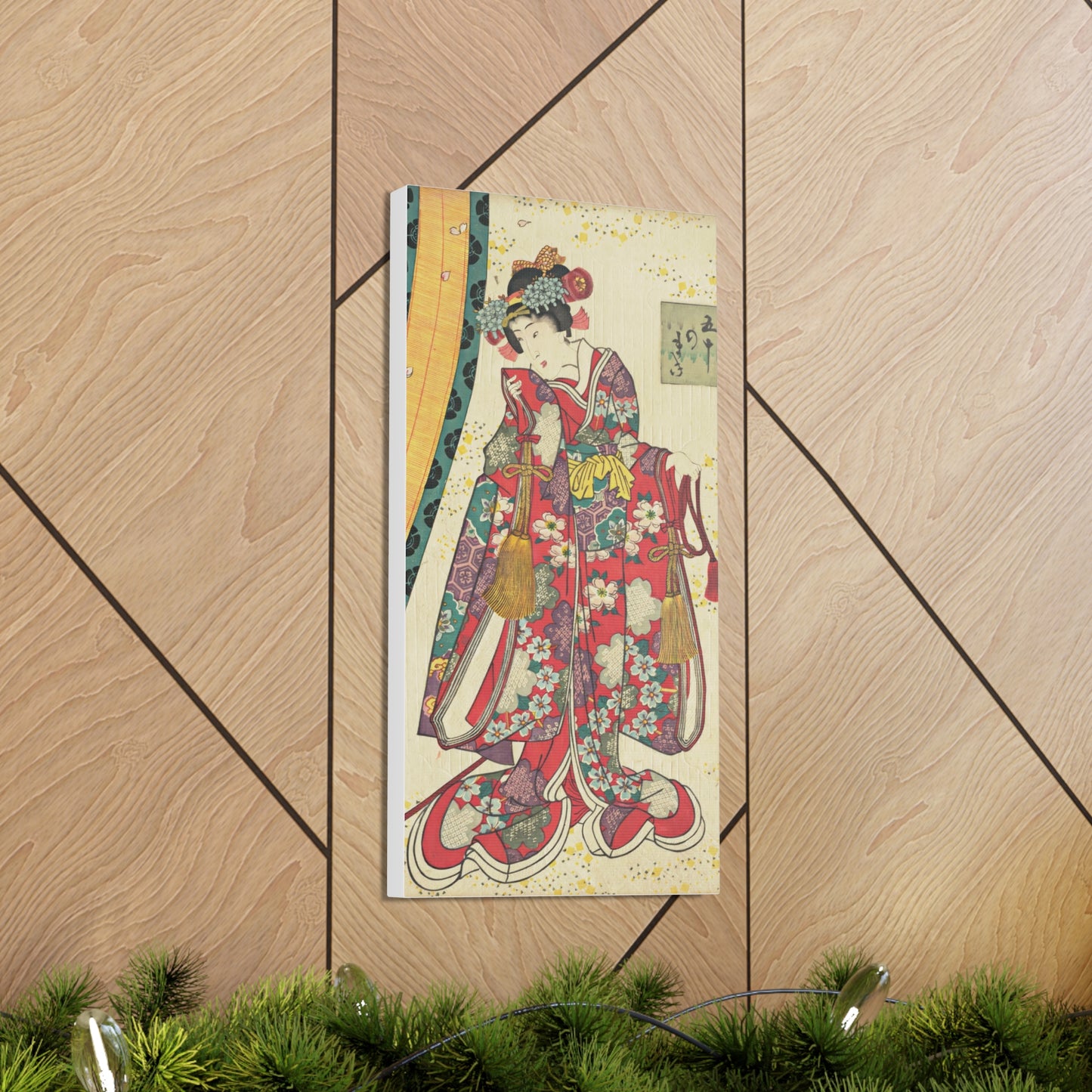 Utagawa Kunisada - Parody of the Third Princess and Kashiwagi Wall Art