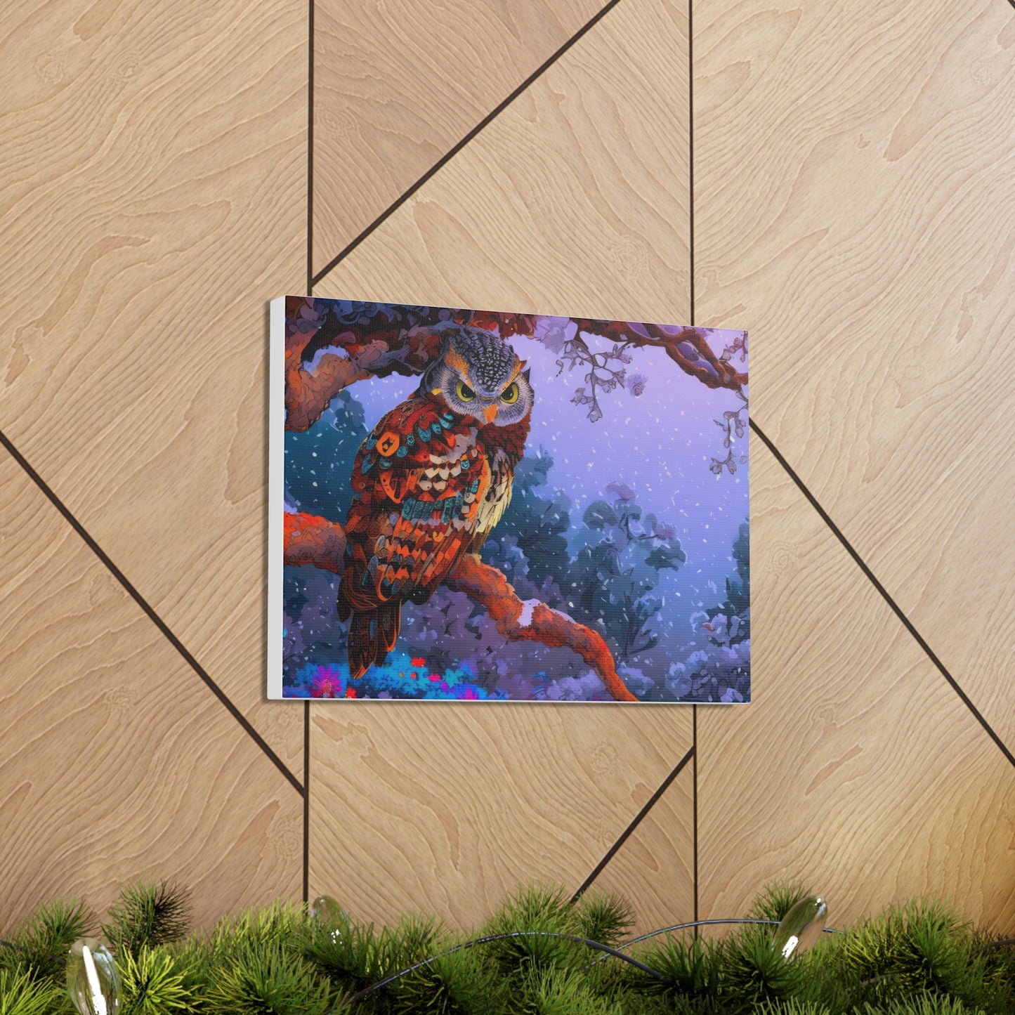 Wyoming Owl  - Canvas Wall Art