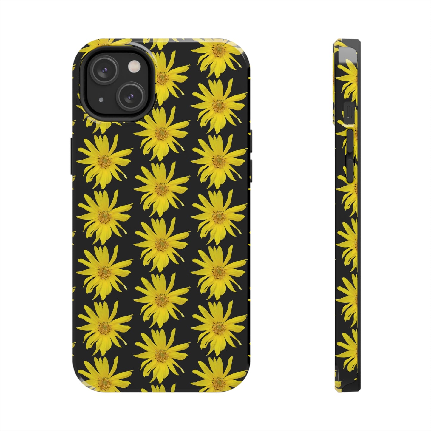 Wild Sunflower Black Tough Phone Case