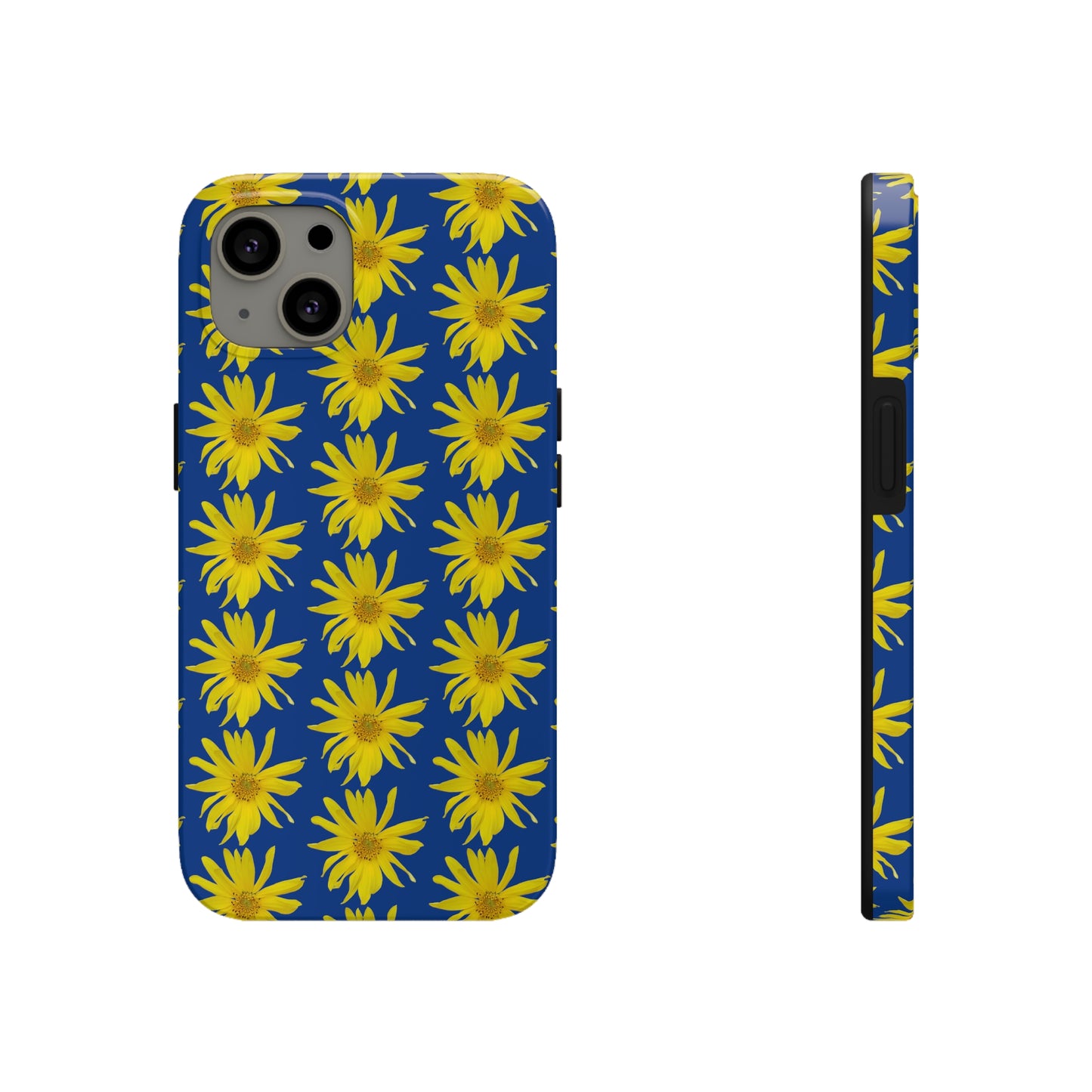 Wild Sunflower Blue Tough Phone Case