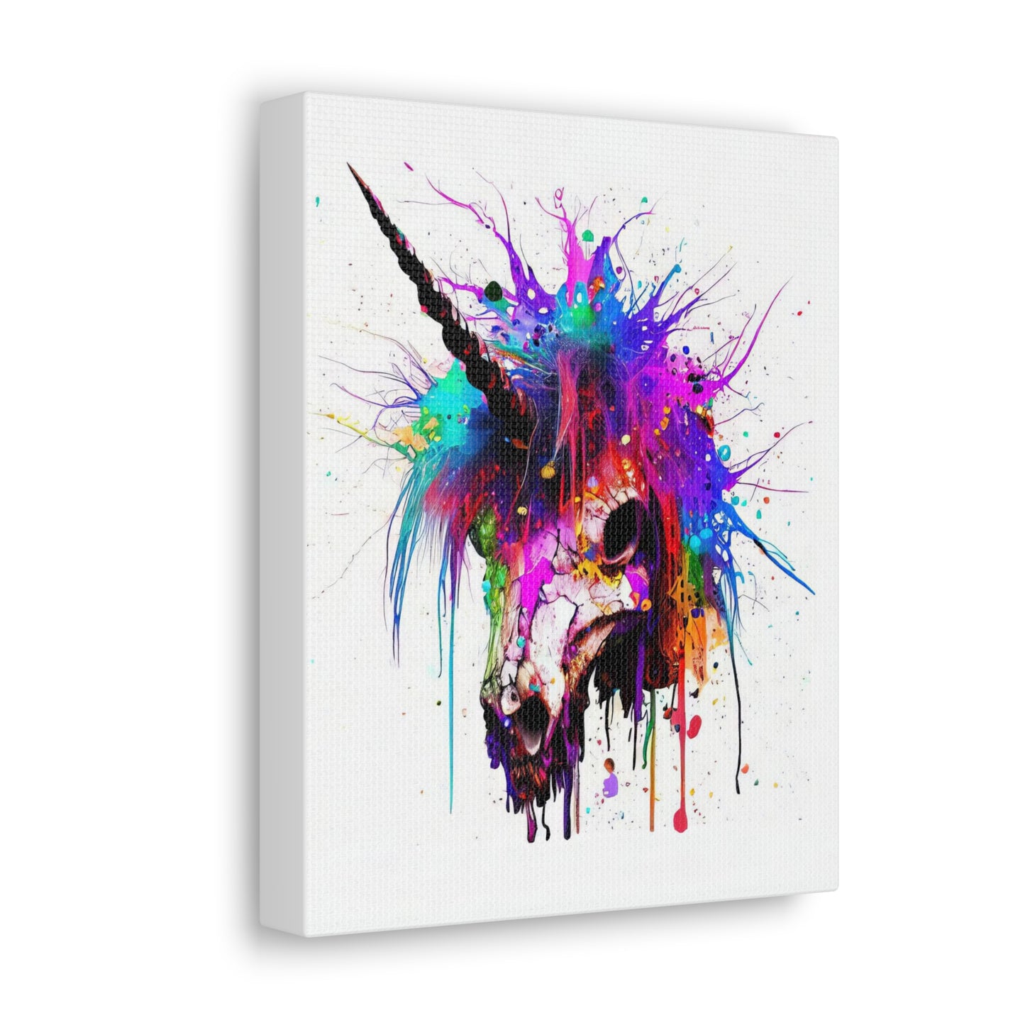 Unicorn Skull - Canvas Wall Art