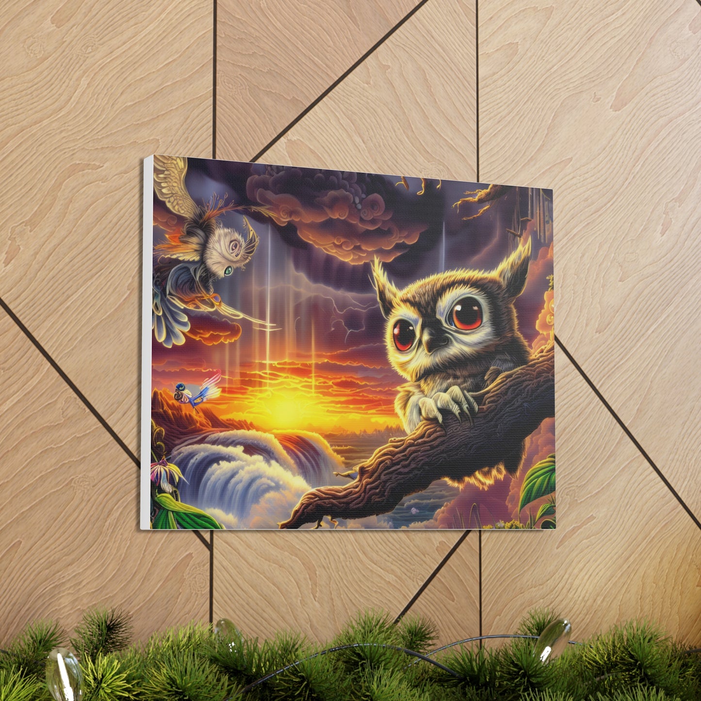 Agamemon Owl - Canvas Wall Art