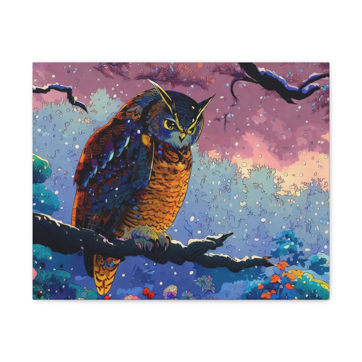 New Mexico Owl  - Canvas Wall Art