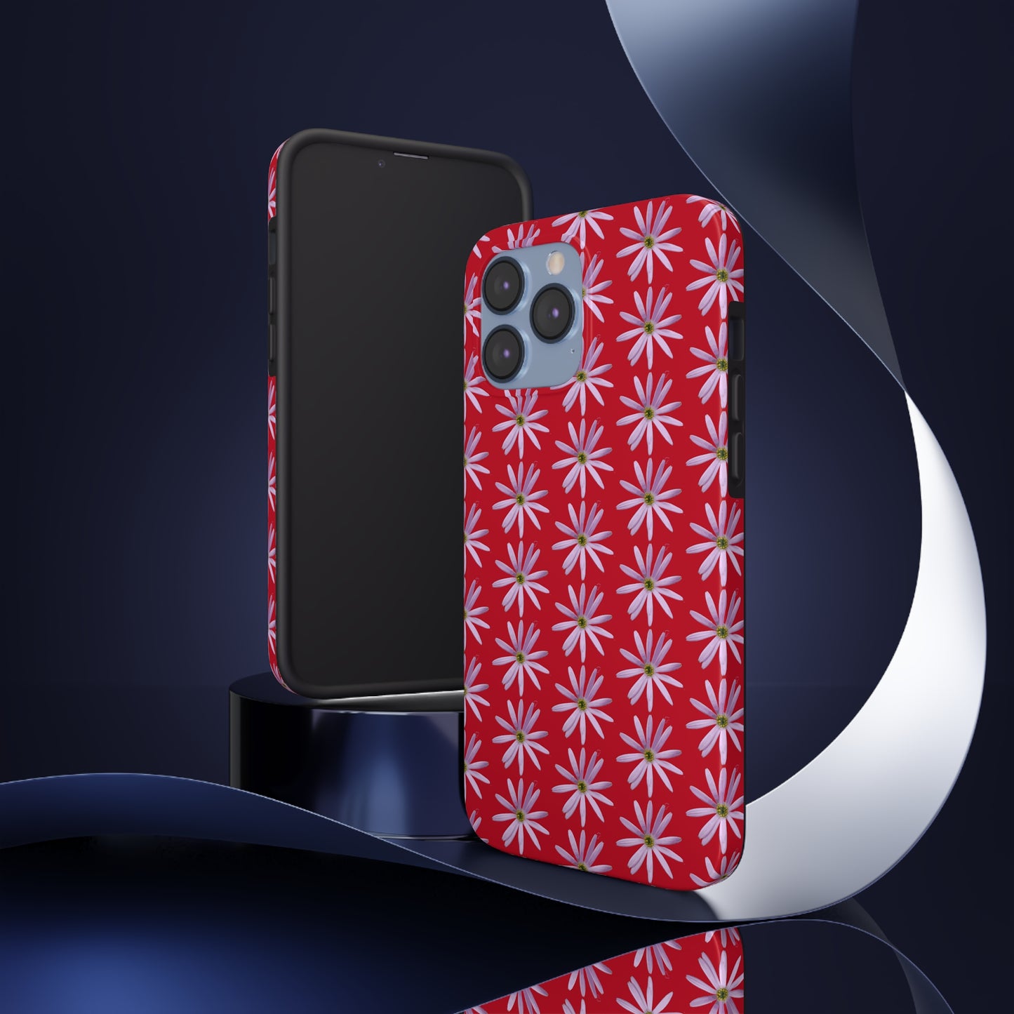 Aster Red Tough Phone Case