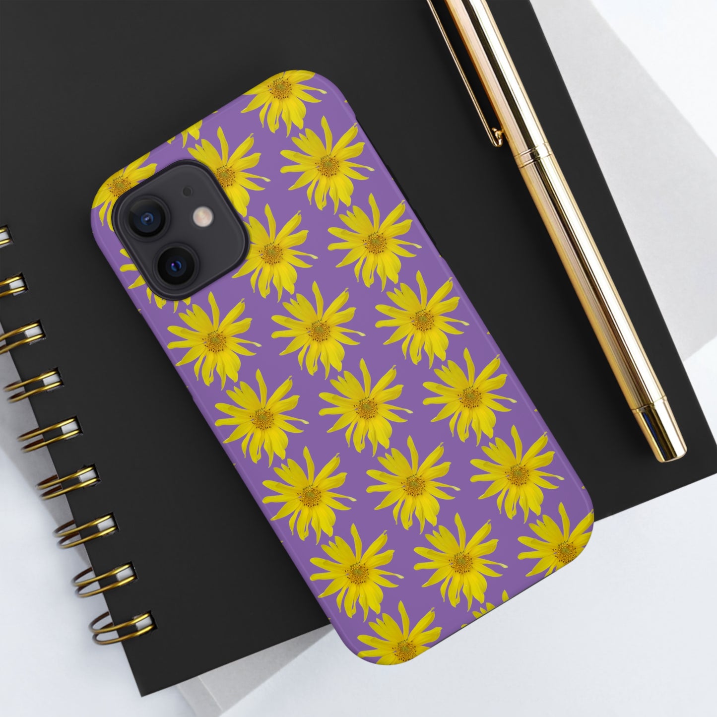 Wild Sunflower Purple Tough Phone Case