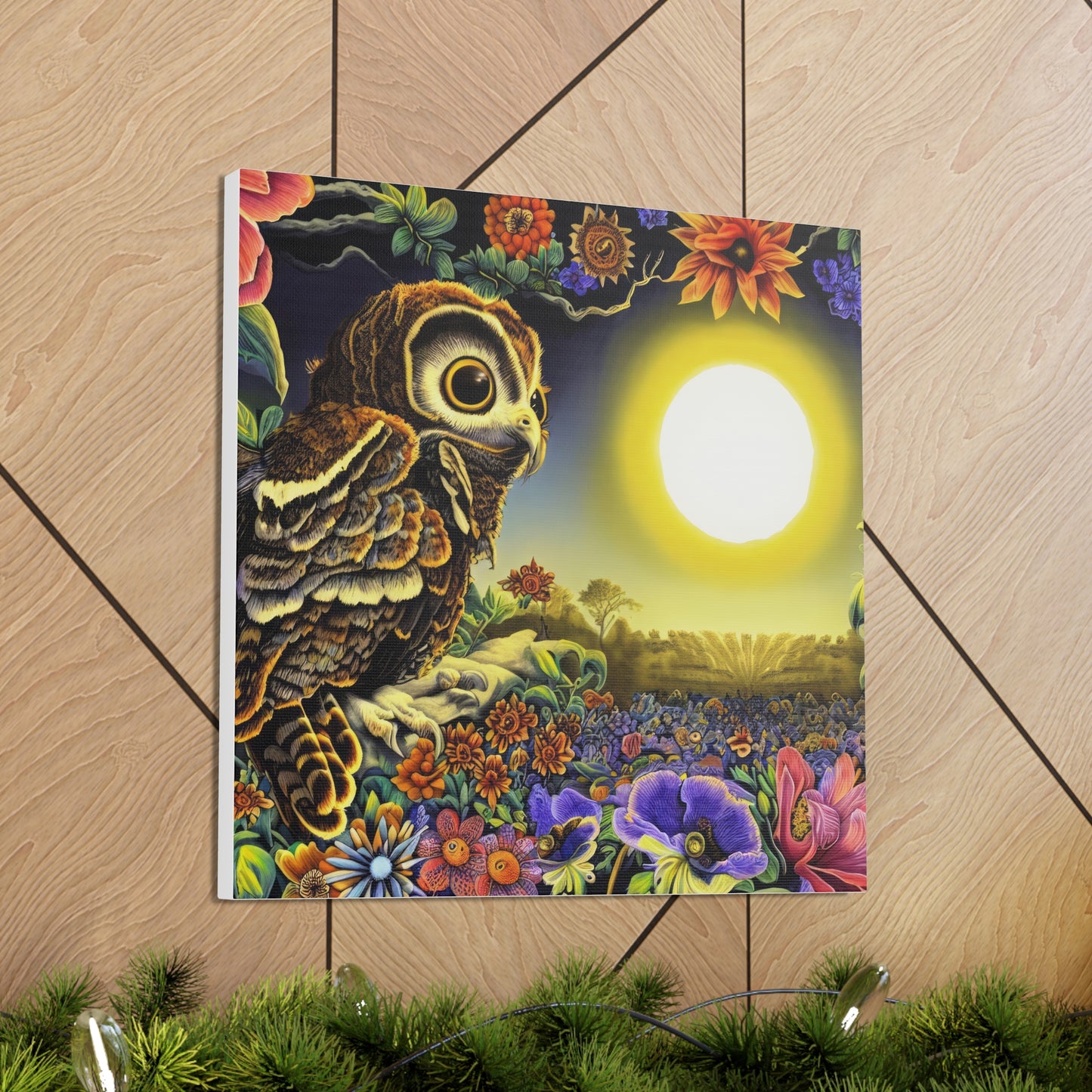 New Hampshire Owl - Canvas Wall Art