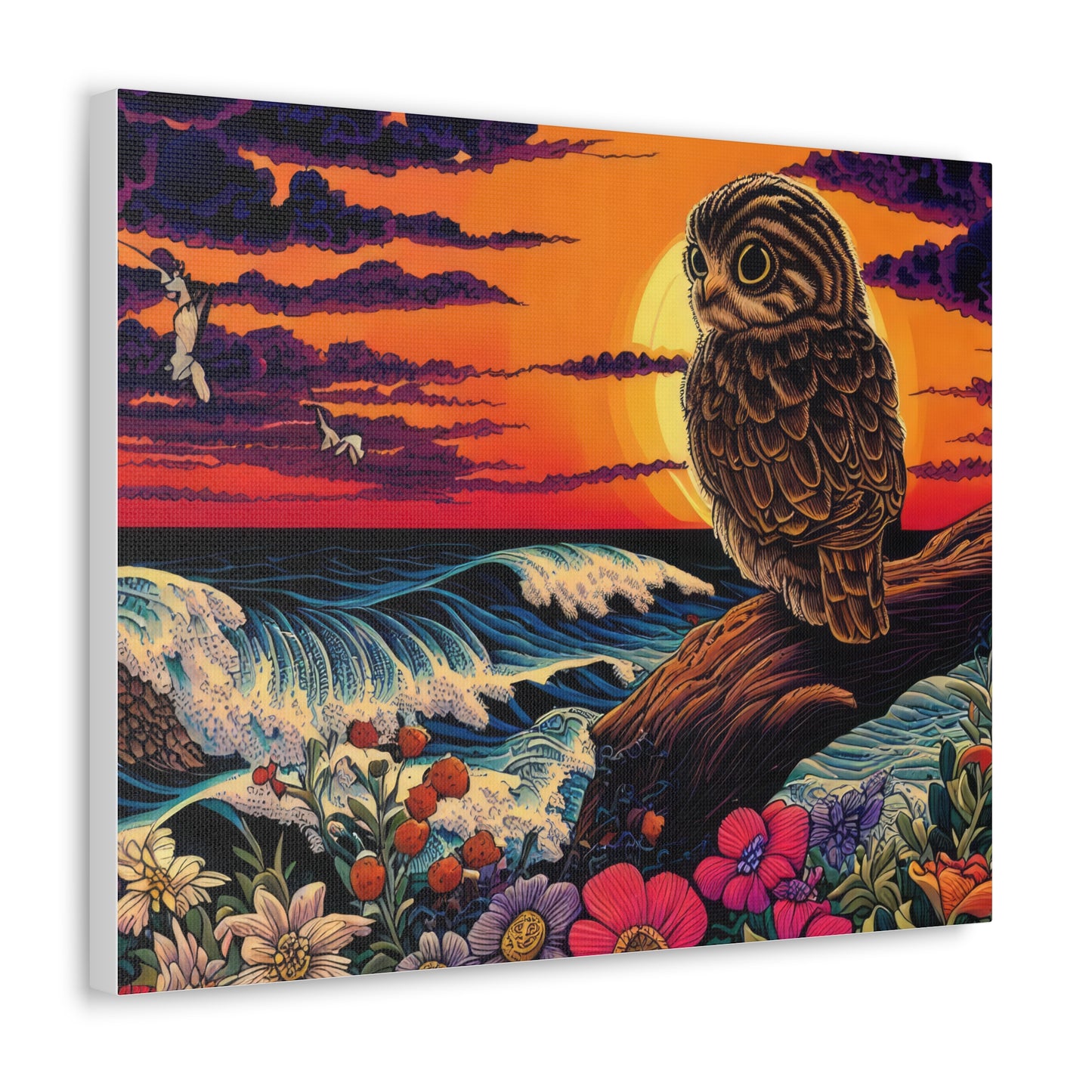 Wisconsin Owl  - Canvas Wall Art