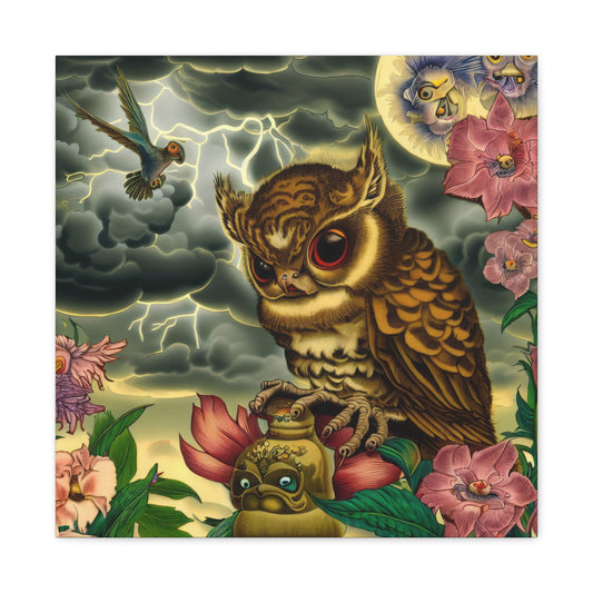 Indiana Owl - Canvas Wall Art