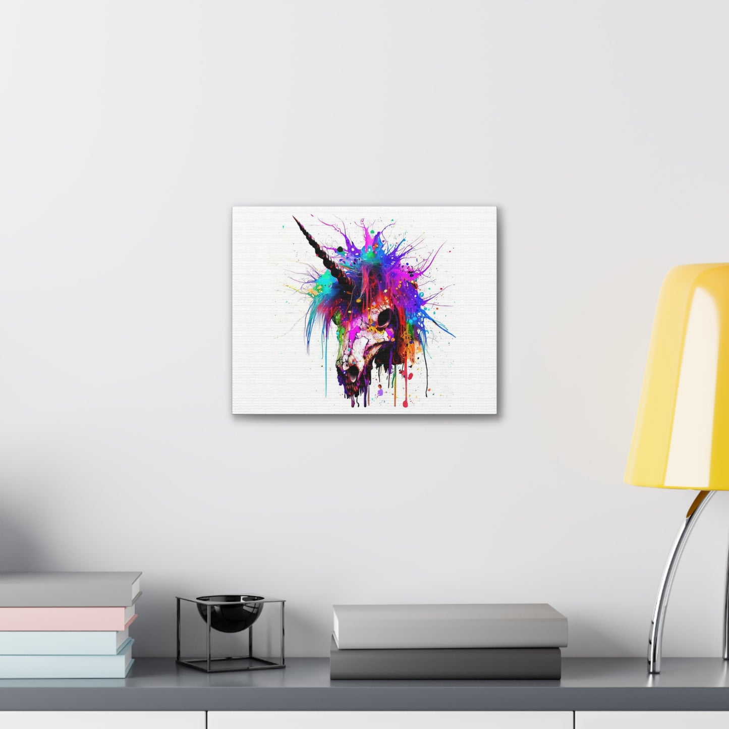 Unicorn Skull - Canvas Wall Art