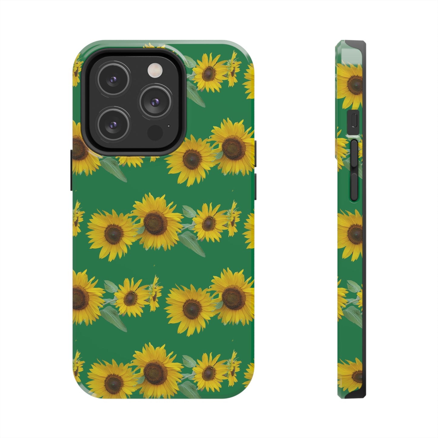 Sunflower Cluster Green Tough Phone Case