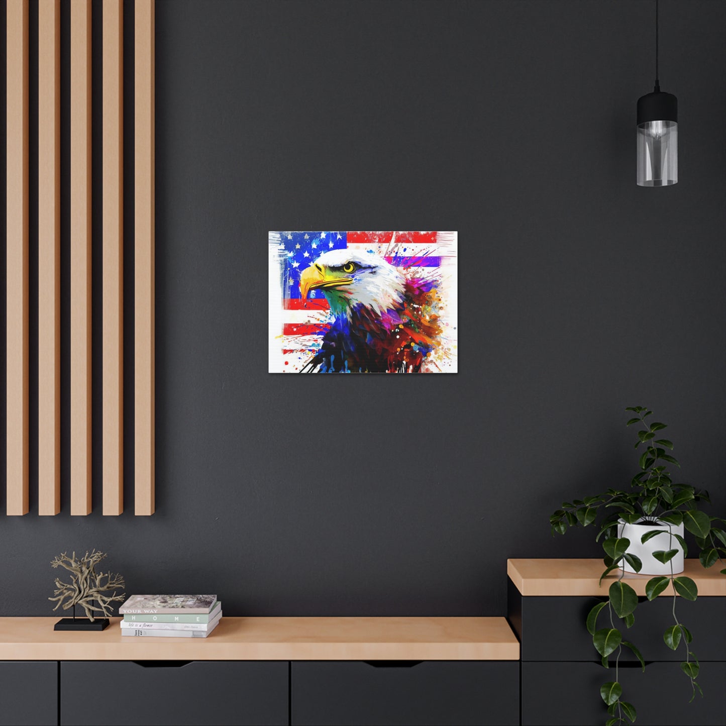 American Eagle Flag  - Canvas Wall Art