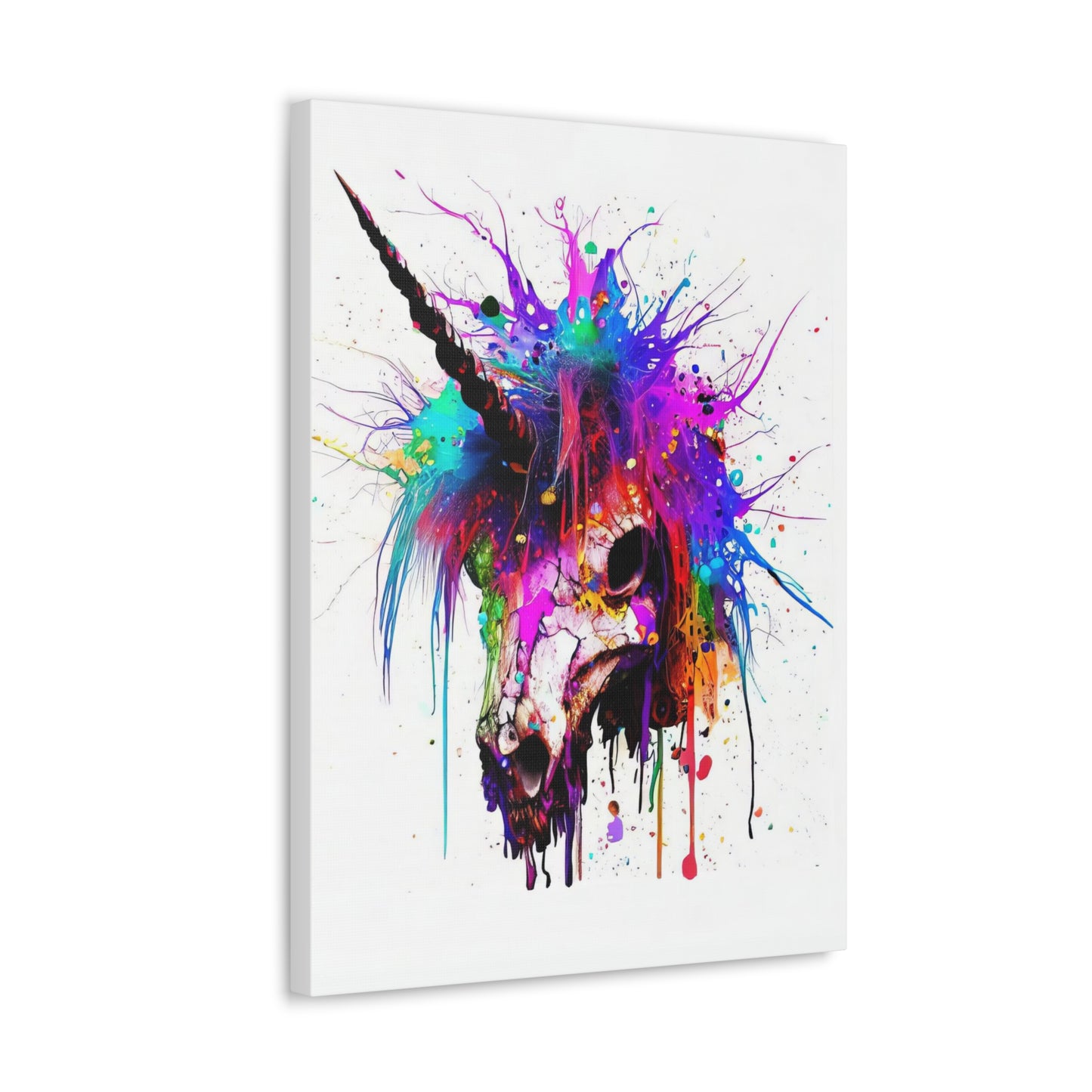 Unicorn Skull - Canvas Wall Art