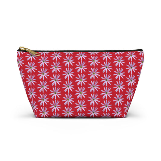 Aster Flower Accessory Pouch w T-bottom