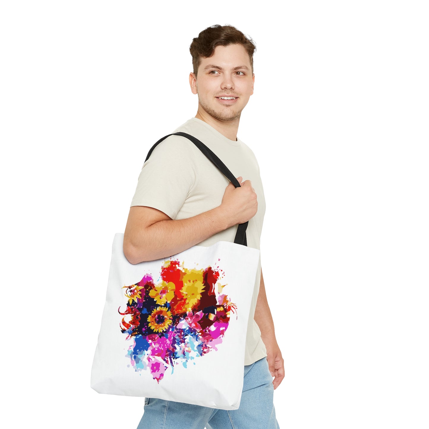 Floral Symphony Tote Bag