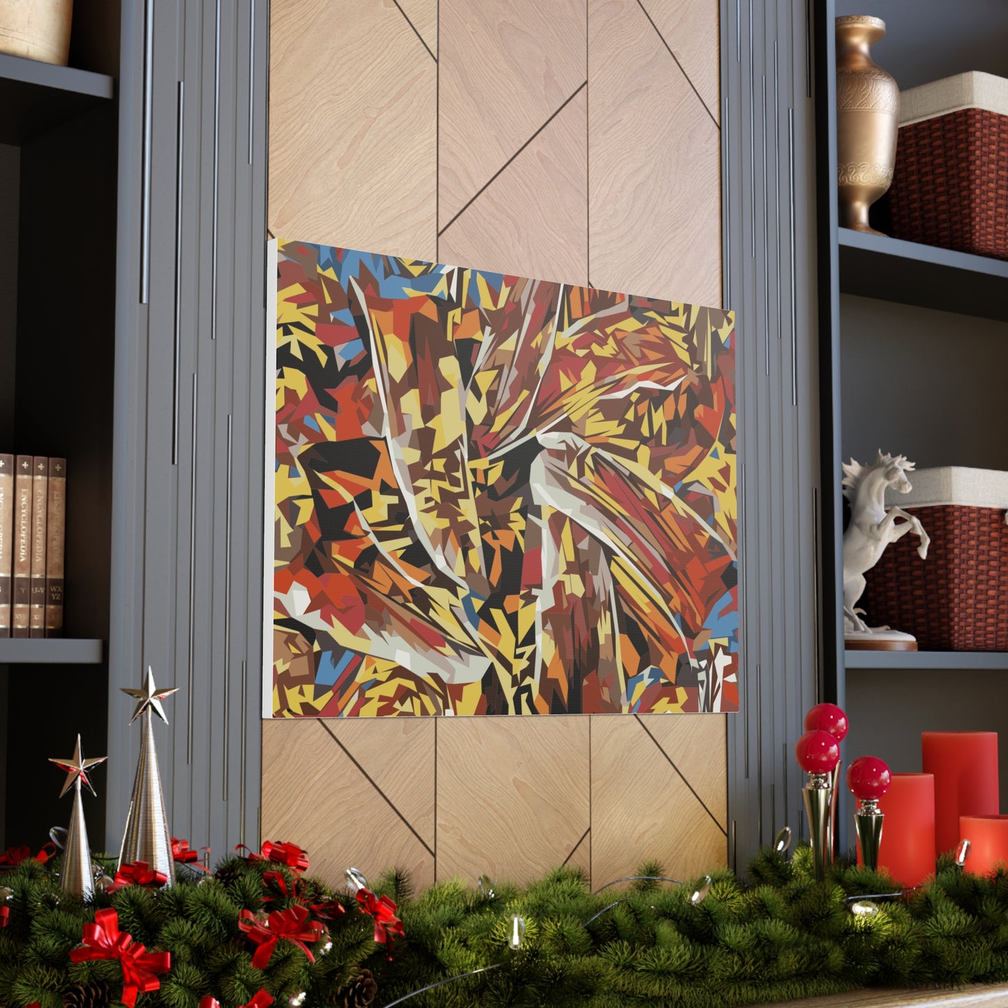 Abstract Floral Fiesta Canvas Gallery Wraps