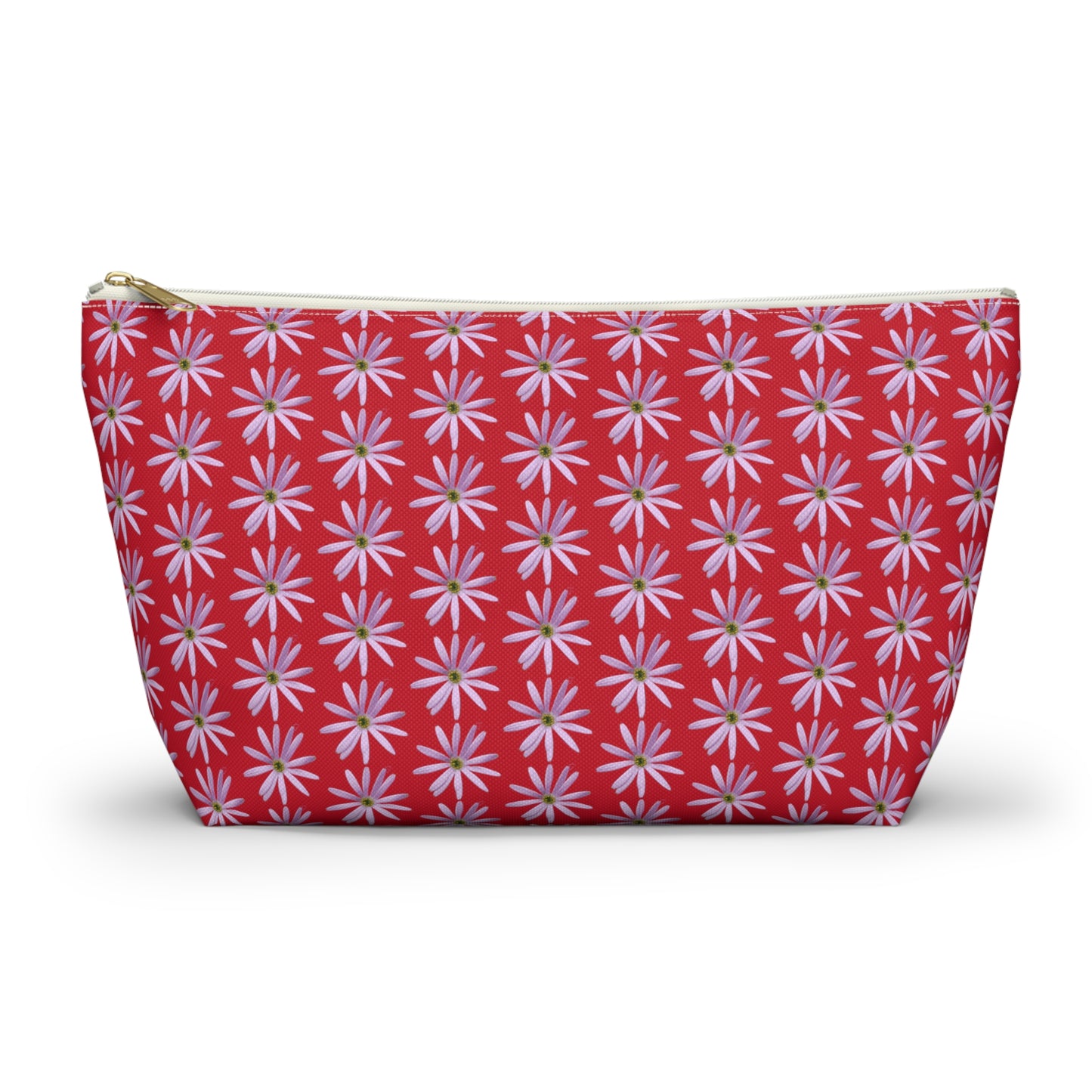 Aster Flower Accessory Pouch w T-bottom