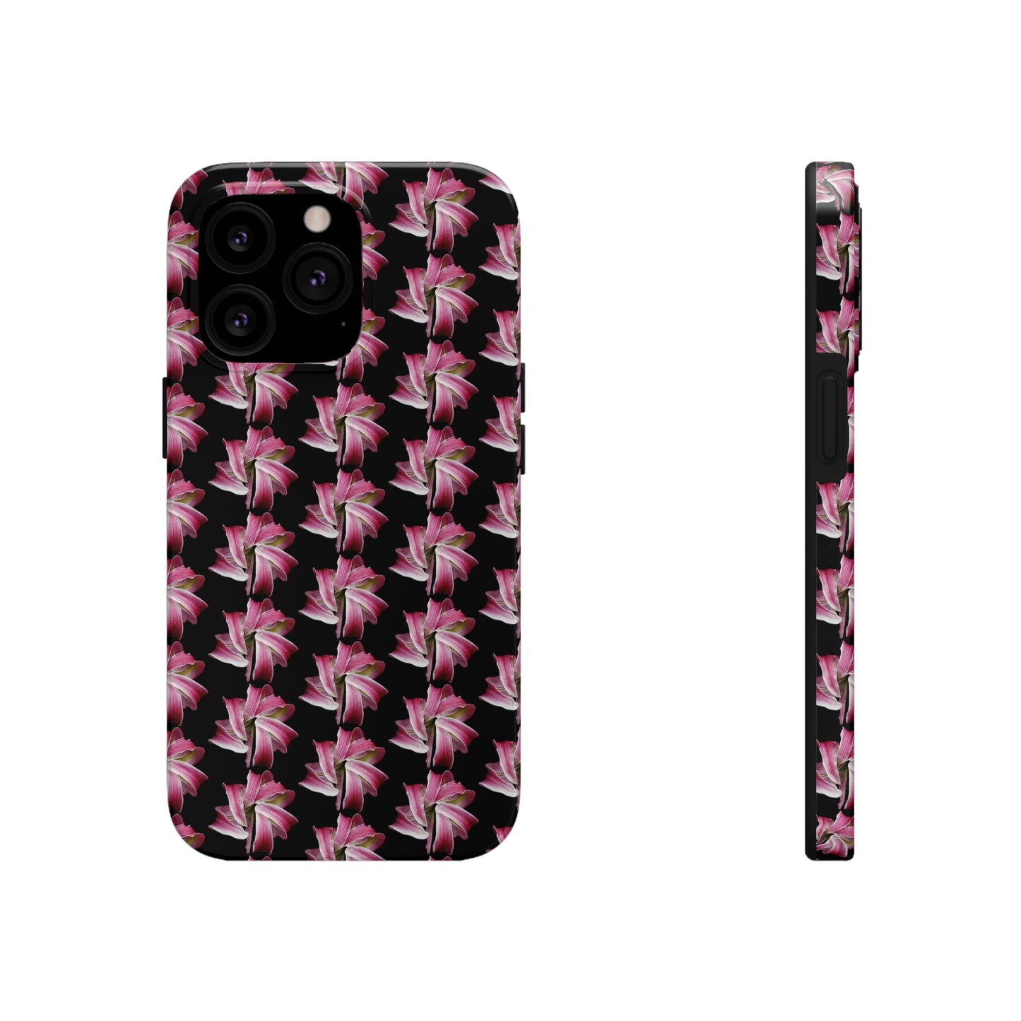 Morning Lily Black Tough Phone Case